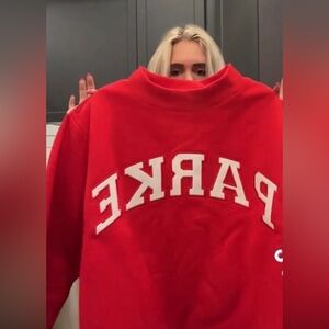 PARKE Red Crew Neck Sweater